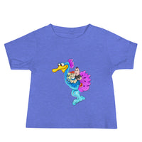 Baby Jersey Short Sleeve Tee, Baby t-shirt, Baby t-shirts, Birdhead Waldo Shadow Eddy flying, Waldo Beyond the Walls, Sizes: 6-12m 12-18m 18-24m - Waldo Fashion