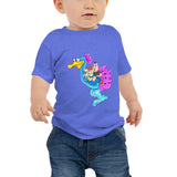 Baby Jersey Short Sleeve Tee, Baby t-shirt, Baby t-shirts, Birdhead Waldo Shadow Eddy flying, Waldo Beyond the Walls, Sizes: 6-12m 12-18m 18-24m - Waldo Fashion
