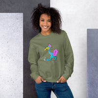 Unisex Sweatshirt, Men's Sweatshirt, Women's Sweatshirt, Birdhead running, front, Beyond the Walls, Size: S M L XL 2XL 3XL - Waldo Fashion