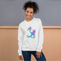 Unisex Sweatshirt, Men's Sweatshirt, Women's Sweatshirt, Birdhead running, front, Beyond the Walls, Size: S M L XL 2XL 3XL - Waldo Fashion