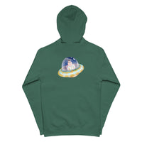 Unisex fleece zip up hoodie, Unisex Hoodie, Waldo relative in UFO, Beyond the Walls, Adventures in the Galaxy - Waldo Fashion